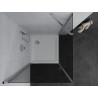 Mexen Pretoria душ кабина с отваряща се врата 90 x 90 см, графит, хром + корито Flat