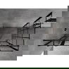 Mexen Mist T ъглова душ кабина с врати отляво 110 x 120 см, черна мрежа, черна - 8A4T-110-120-70-77-L