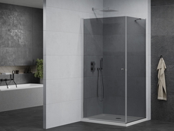 Mexen Pretoria спрей кабина, 90 x 120 см, графит, хром + Flat поддон - 852-090-120-01-40-4010
