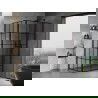 Mexen Mist T кабина душова врата дясно 120 x 110 см, черна решетка, черна - 8A4T-120-110-70-77-P