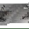Mexen Mist T душ кабина с врата надясно 120 x 120 см, черна решетка, черна - 8A4T-120-120-70-77-P