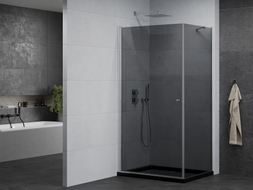 Mexen Pretoria самостоятелна душ кабина 70 x 80 см, графит, хром + поддушово