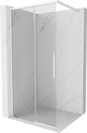 Mexen Rox Душ стена Walk-in 80 x 200 см, прозрачна 8 мм, бяла - 8C2-080-003-20-00