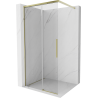 Mexen Rox душ-преграда Walk-in 80 x 200 см, прозрачно 8 мм, златно - 8C2-080-003-50-00