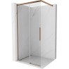Mexen Rox преграда за душ Walk-in 75 x 200 cm, прозрачен 8 mm, розово злато - 8C2-075-003-60-00