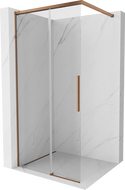 Mexen Rox преграда за душ Walk-in 75 x 200 cm, прозрачен 8 mm, розово злато - 8C2-075-003-60-00