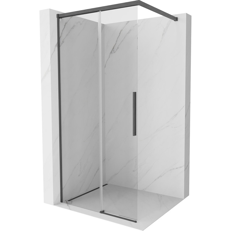 Mexen Rox душ кабина Walk-in 70 x 200 cm, прозрачна 8 mm, оръжейна сив четка