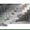 Mexen Mist Duo душ кабина с отварящи се врати 90 x 80 см, прозрачна, хром - 8A4-090-080-01-00