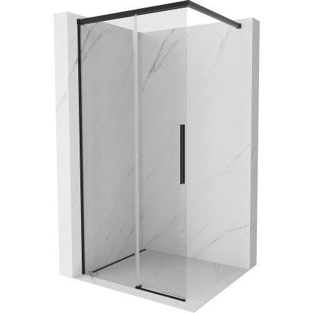 Mexen Rox Душ параван Walk-in 70 x 200 cm, прозрачен 8 mm, черен - 8C2-070-003-70-00