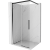 Mexen Rox душ кабина Walk-in 80 x 200 см, прозрачна 8 мм, черна - 8C2-080-003-70-00
