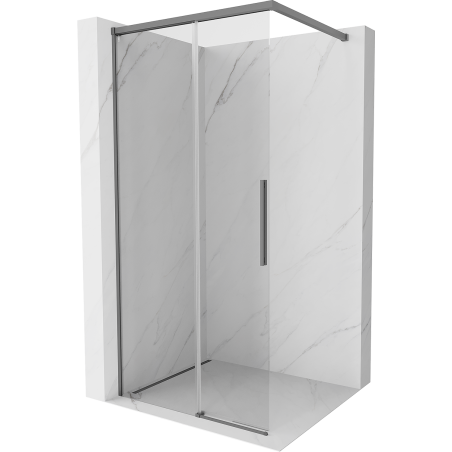 Mexen Rox Душ панел Walk-in 100 x 200 см, прозрачен 8 мм, gun metal - 8C2-100-003-95-00