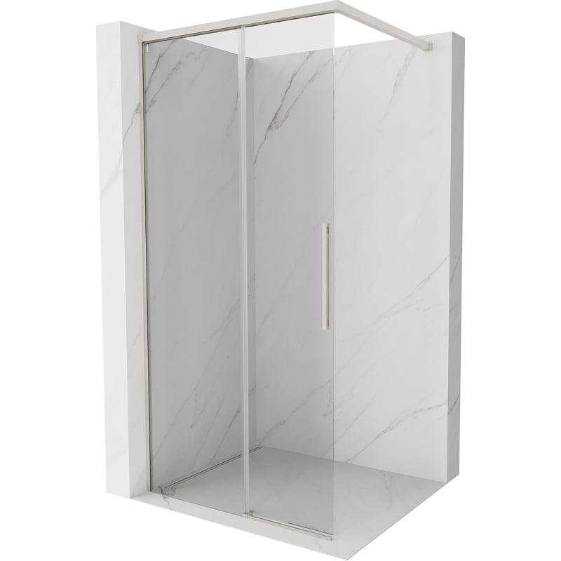 Mexen Rox душ преграда Walk-in 70 x 200 cm, прозрачно 8 mm, четкан никел - 8C2-070-003-97-00
