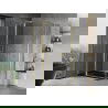 Mexen Mist Duo отваряща се душ-кабина 85 x 80 см, прозрачна, златна - 8A4-085-080-50-00
