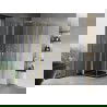 Mexen Mist Duo отваряща се душ кабина 95 x 95 см, прозрачна, златна - 8A4-095-095-50-00