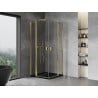 Mexen Mist Duo сгъваема душ кабина 120 x 120 cm, прозрачна, златна - 8A4-120-120-50-00