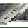 Mexen Mist Duo душ кабина с врати 80 x 80 см, прозрачна, златна четкована - 8A4-080-080-55-00