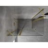 Mexen Mist Duo отваряща се душ кабина 100 x 80 см, прозрачна, златен мат - 8A4-100-080-55-00