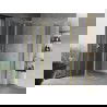 Mexen Mist Duo отваряща се душ кабина 115 x 85 см, прозрачна, четкано злато