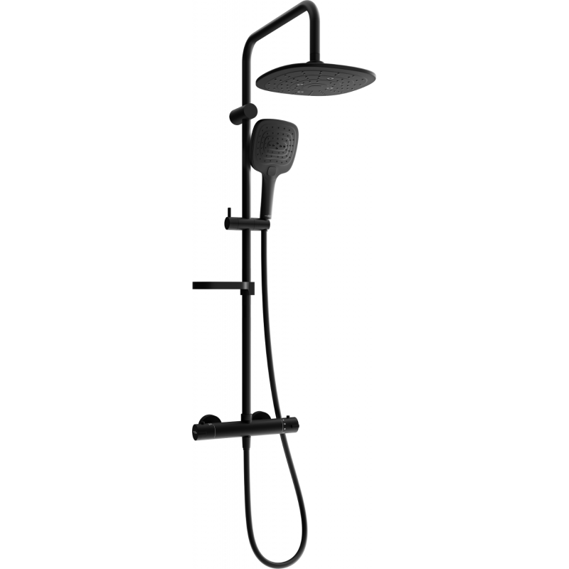 Mexen KX17 външен душ комплект с дъждовна глава и термостатичен смесител,