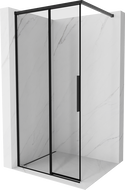 Mexen Rox душна преграда Walk-in лява 115 x 200 см, черна рамка 8 мм, черна