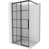 Mexen Rox преграда за душ Walk-in лява 105 x 200 см, черна решетка 8 мм, черна - 8C2-105-003-70-77-L
