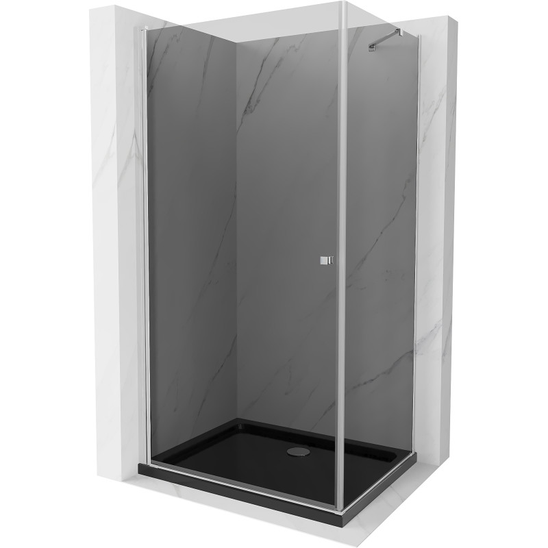 Mexen Pretoria кабина за душ с отварящи се врати 70 x 90 см, графит, хром + плосък