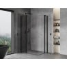 Mexen Mist Duo душ кабина с отварящи се врати 110 x 90 см, прозрачна, черна - 8A4-110-090-70-00