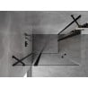 Mexen Mist Duo душ кабина с отварящи се врати 115 x 90 см, прозрачна, черна - 8A4-115-090-70-00