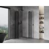 Mexen Mist Duo Душ кабина люлещa се 110 x 110 см, прозрачнa, черна - 8A4-110-110-70-00