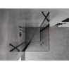 Mexen Mist Duo Душ кабина люлещa се 110 x 110 см, прозрачнa, черна - 8A4-110-110-70-00