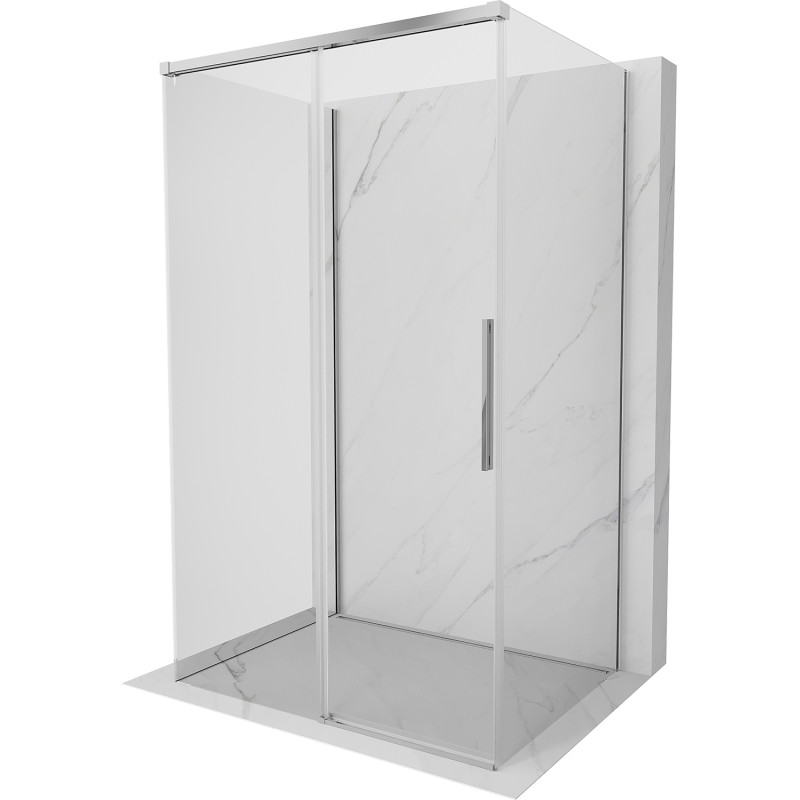 Mexen Rox-3S душ кабина 3-стенна плъзгаща се 115 x 70 см, прозрачна, хром