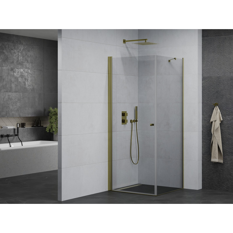 Mexen Pretoria кабина за душ със завъртащи се врати 100 x 100 см, прозрачна,
