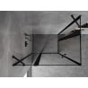 Mexen Mist Duo въртяща се душ кабина 110 x 85 см, черна рамка, черна - 8A4-110L-085P-70-70