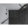 Mexen Pretoria душ кабина светеща 100 x 80 см, прозрачна, черна - 852-100-080-70-00