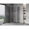 Mexen Mist L Duo отваряща се душ кабина 110 x 110 см, прозрачна, хром - 8A4L-110-110-01-00