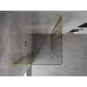 Mexen Mist L Duo душ кабина, отваряща се 120 x 120 см, прозрачна, злато матирано - 8A4L-120-120-55-00