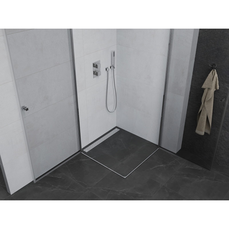Mexen Pretoria Дуо душ кабина с шарнирни врати 100 x 100 см, прозрачна, хром
