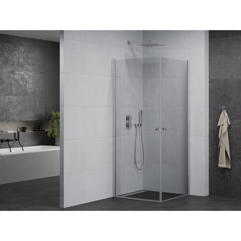 Mexen Pretoria Дуо душ кабина с врати 100 x 100 см, прозрачна, хром - 852-100-100-02-00