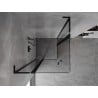 Mexen Mist L Duo отваряща се душ кабина 90 x 90 см, прозрачна, черна - 8A4L-090-090-70-00