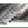 Mexen Mist L Duo душ кабина с отваряеми врати 95 x 90 см, прозрачна, черна - 8A4L-095-090-70-00