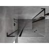 Mexen Mist L Duo люлееща се душ кабина 100 x 90 см, прозрачна, черна - 8A4L-100-090-70-00