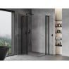 Mexen Mist L Duo отваряща се душ кабина 120 x 100 см, прозрачна, черна - 8A4L-120-100-70-00