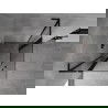 Mexen Mist L Duo Обърната душ кабина 110 x 110 см, прозрачна, черна - 8A4L-110-110-70-00