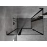 Mexen Mist L Duo душ кабина с отварящи се врати 115 x 110 см, черна рамка, черно - 8A4L-115L-110P-70-70