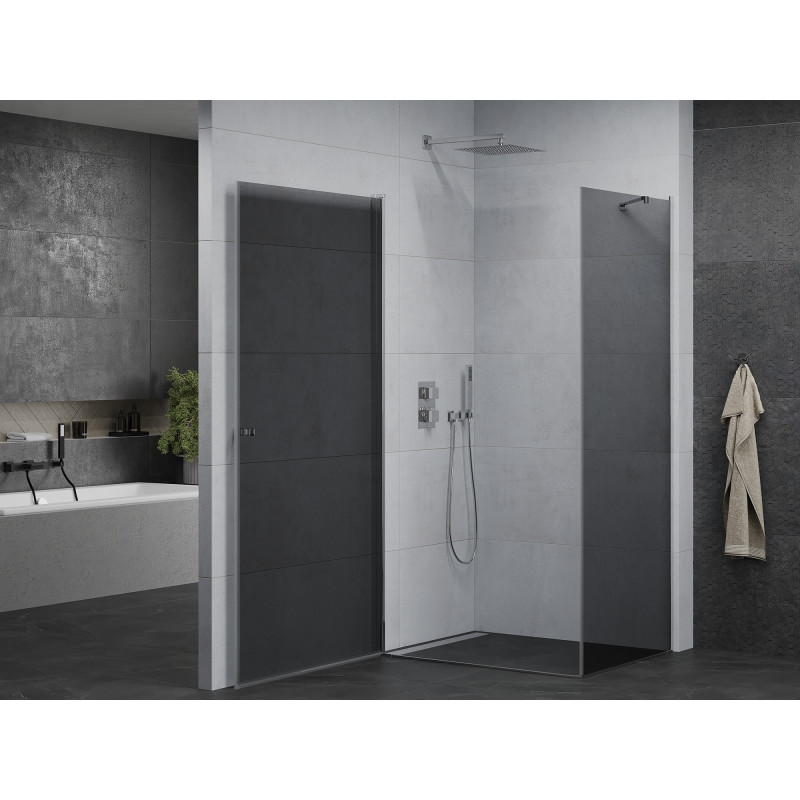 Mexen Pretoria отваряема душ кабина 100 x 90 см, графит, хром - 852-100-090-01-40