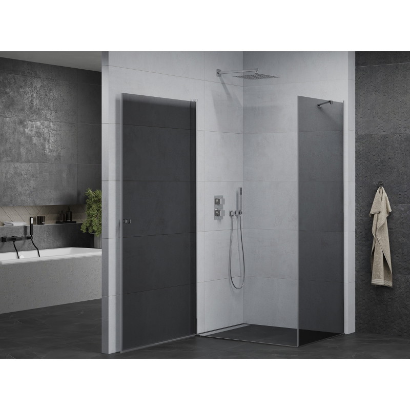 Mexen Pretoria плъзгаща се душ кабина 100 x 90 см, графит, хром - 852-100-090-01-40