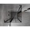 Mexen Mist L Двойна душ кабина с врати 95 x 95 см, черна решетка, черна