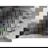 Mexen Mist L Duo душ кабина с панти 105 x 95 cm, черна решетка, черна - 8A4L-105L-095P-70-77