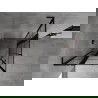 Mexen Mist L Duo душ кабина с врати 110 x 110 см, черни решетки, черна - 8A4L-110L-110P-70-77