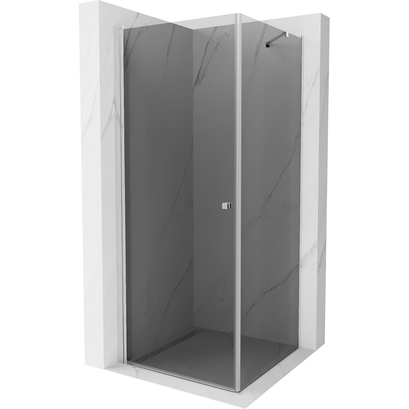 Mexen Pretoria разтваряема душ кабина 100 x 100 см, графит, хром - 852-100-100-01-40